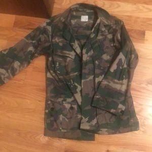 Anine Bing camo cotton chore jacket